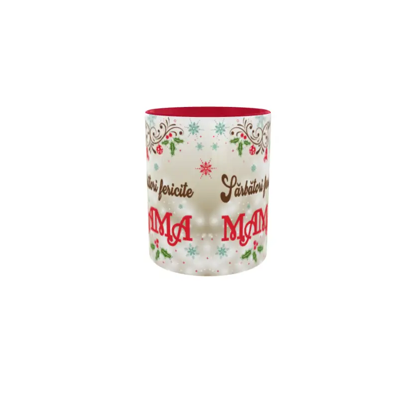 Sarbatori fericite mama, cana ceramica, 330ml, model cgs1717v